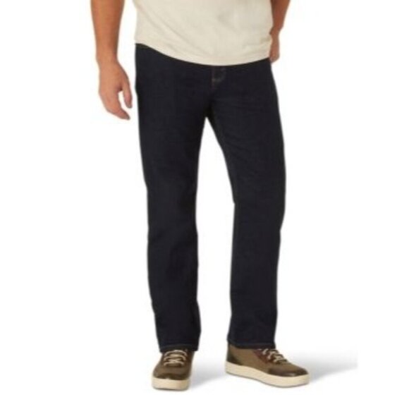 Wrangler Mens Kabel Regular Fit Rinsed Jeans Size 32X34 New With Tags Dark Wash - Picture 1 of 7